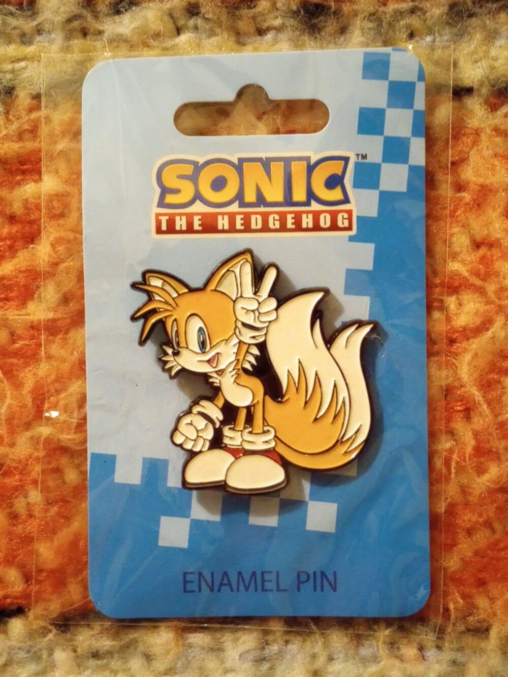 Sonic the Hedgehog Tails Enamel Pin, New in Package